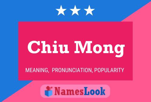 Chiu Mong Name Poster