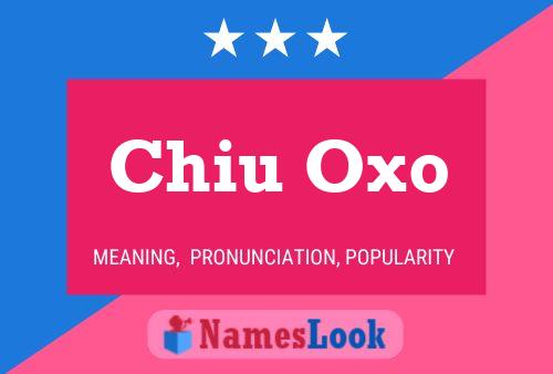 Chiu Oxo Name Poster