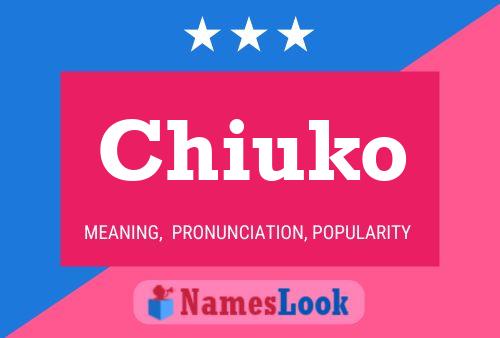 Chiuko Name Poster