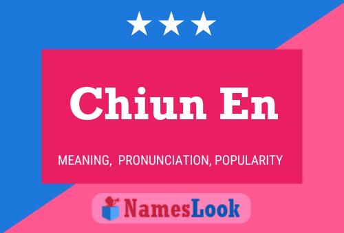 Chiun En Name Poster