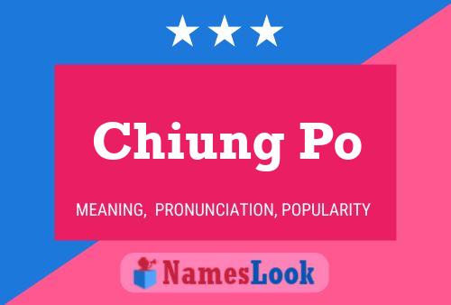 Chiung Po Name Poster