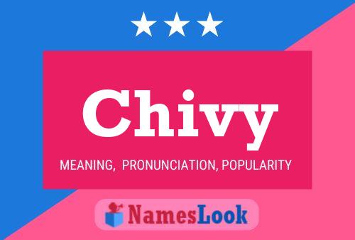 Chivy Name Poster