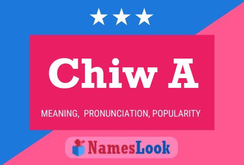 Chiw A Name Poster