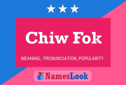 Chiw Fok Name Poster