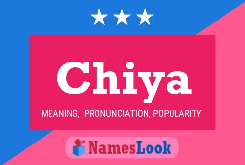 Chiya Name Poster