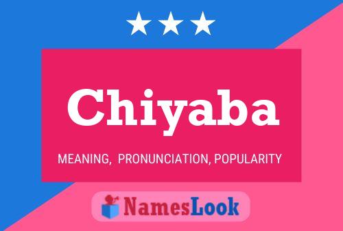 Chiyaba Name Poster