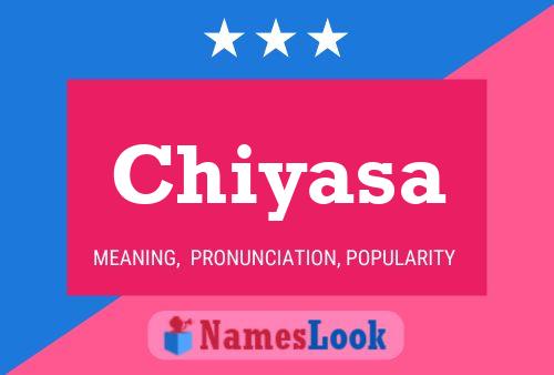 Chiyasa Name Poster