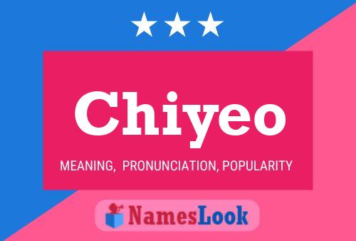 Chiyeo Name Poster