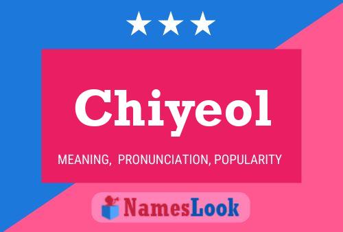 Chiyeol Name Poster