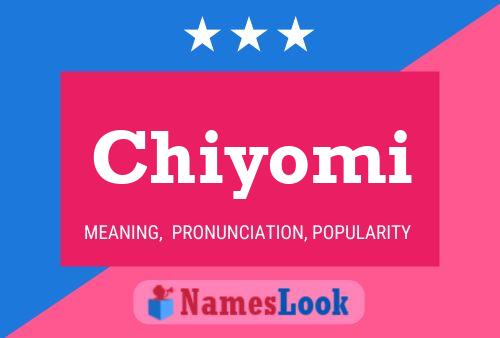 Chiyomi Name Poster