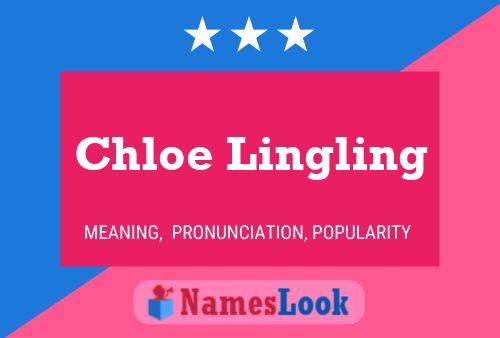 Chloe Lingling Name Poster