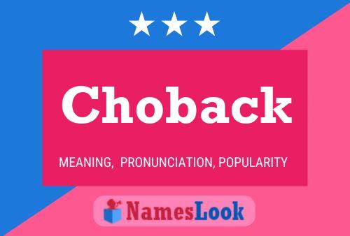 Choback Name Poster