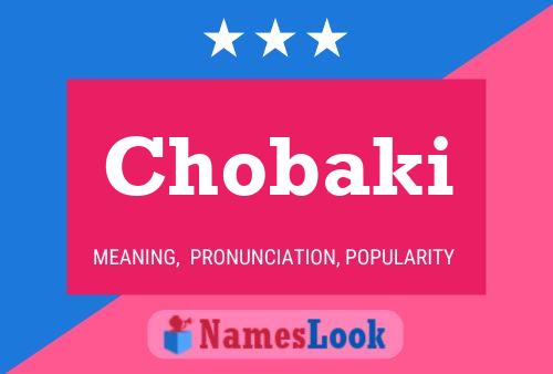 Chobaki Name Poster