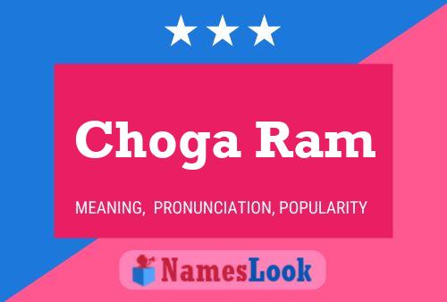 Choga Ram Name Poster