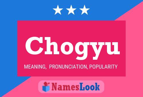 Chogyu Name Poster