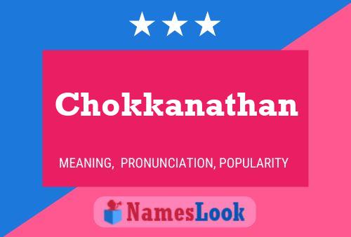 Chokkanathan Name Poster