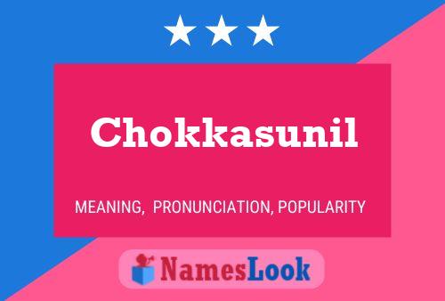 Chokkasunil Name Poster