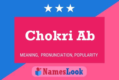 Chokri Ab Name Poster