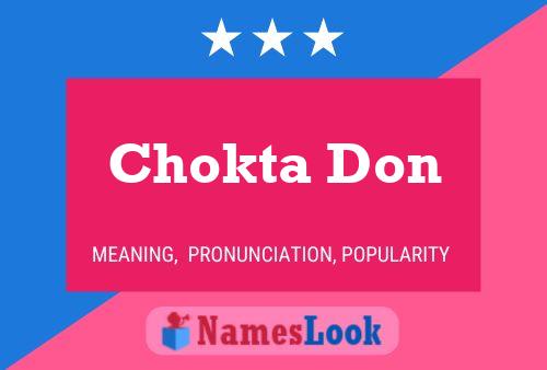 Chokta Don Name Poster