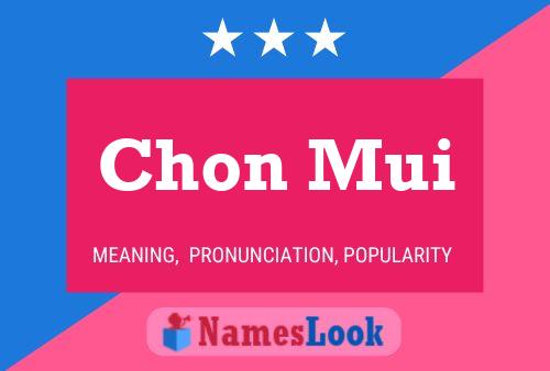 Chon Mui Name Poster