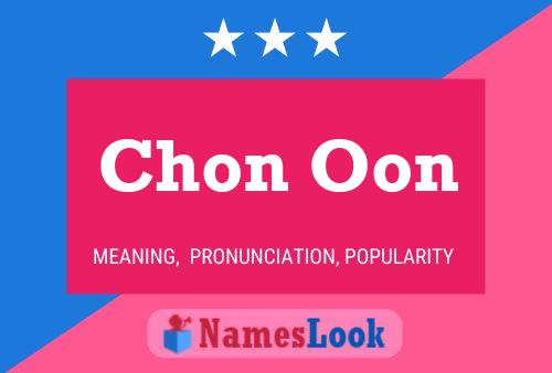 Chon Oon Name Poster