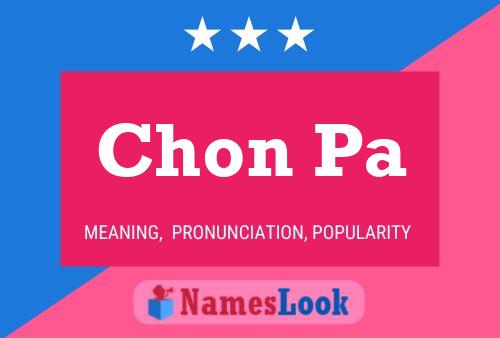 Chon Pa Name Poster