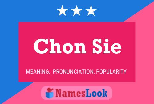 Chon Sie Name Poster