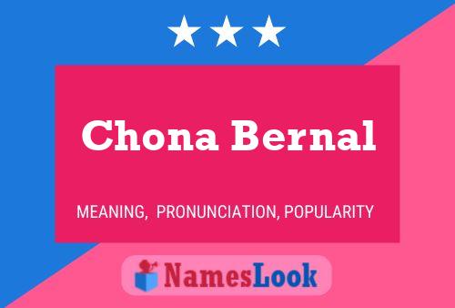 Chona Bernal Name Poster