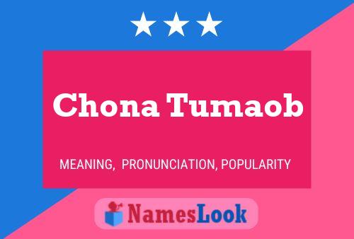 Chona Tumaob Name Poster