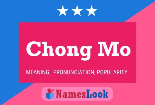 Chong Mo Name Poster