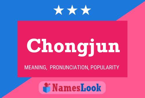 Chongjun Name Poster