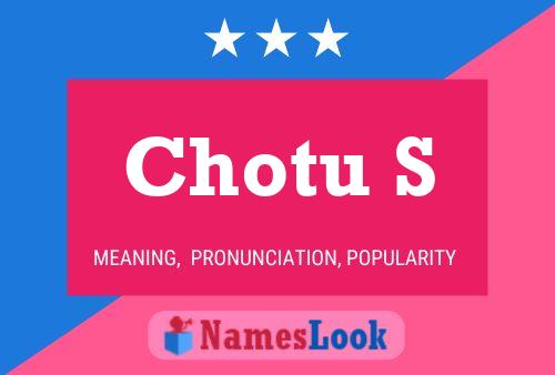 Chotu S Name Poster