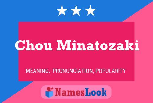 Chou Minatozaki Name Poster