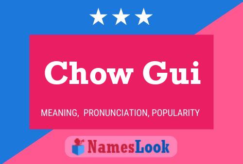 Chow Gui Name Poster