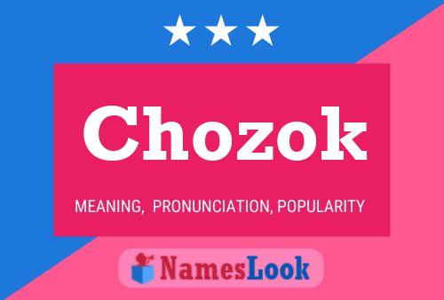 Chozok Name Poster