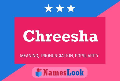 Chreesha Name Poster