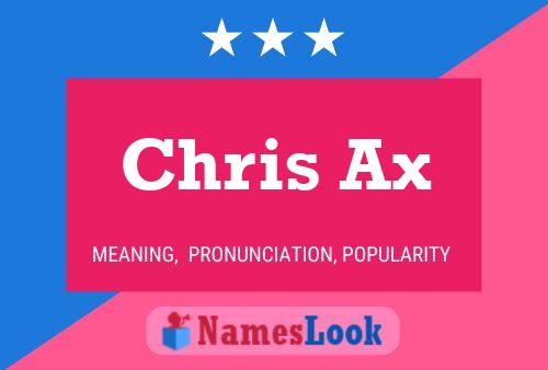 Chris Ax Name Poster