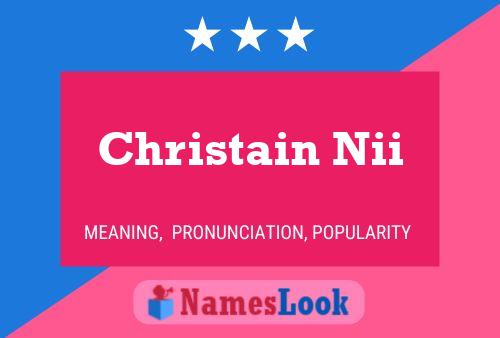 Christain Nii Name Poster