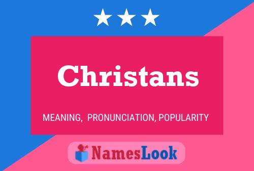 Christans Name Poster