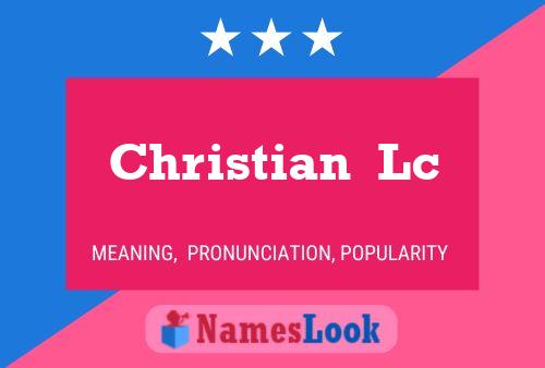 Christian  Lc Name Poster