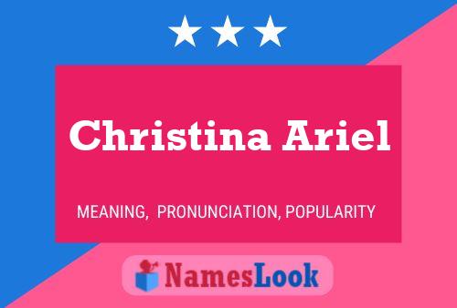 Christina Ariel Name Poster