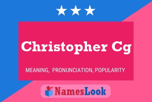 Christopher Cg Name Poster