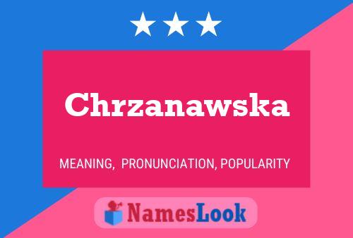 Chrzanawska Name Poster