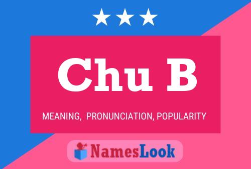 Chu B Name Poster