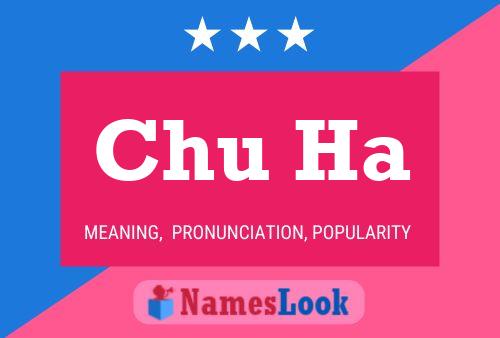 Chu Ha Name Poster