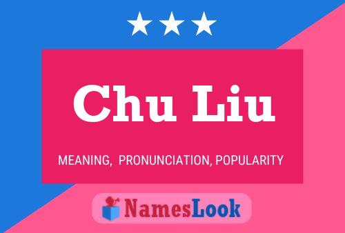 Chu Liu Name Poster