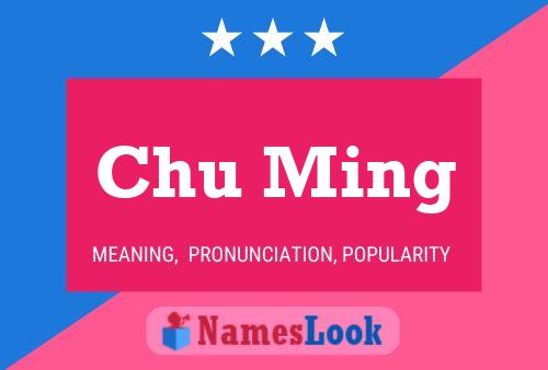 Chu Ming Name Poster