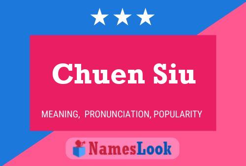 Chuen Siu Name Poster