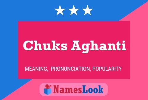 Chuks Aghanti Name Poster