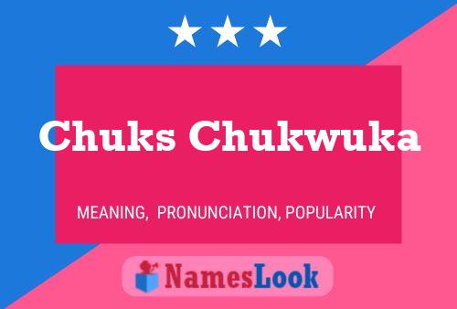 Chuks Chukwuka Name Poster